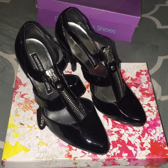 Chinese Laundry “A-LIST” Black Patent Heels sz 8 - Picture 5 of 8